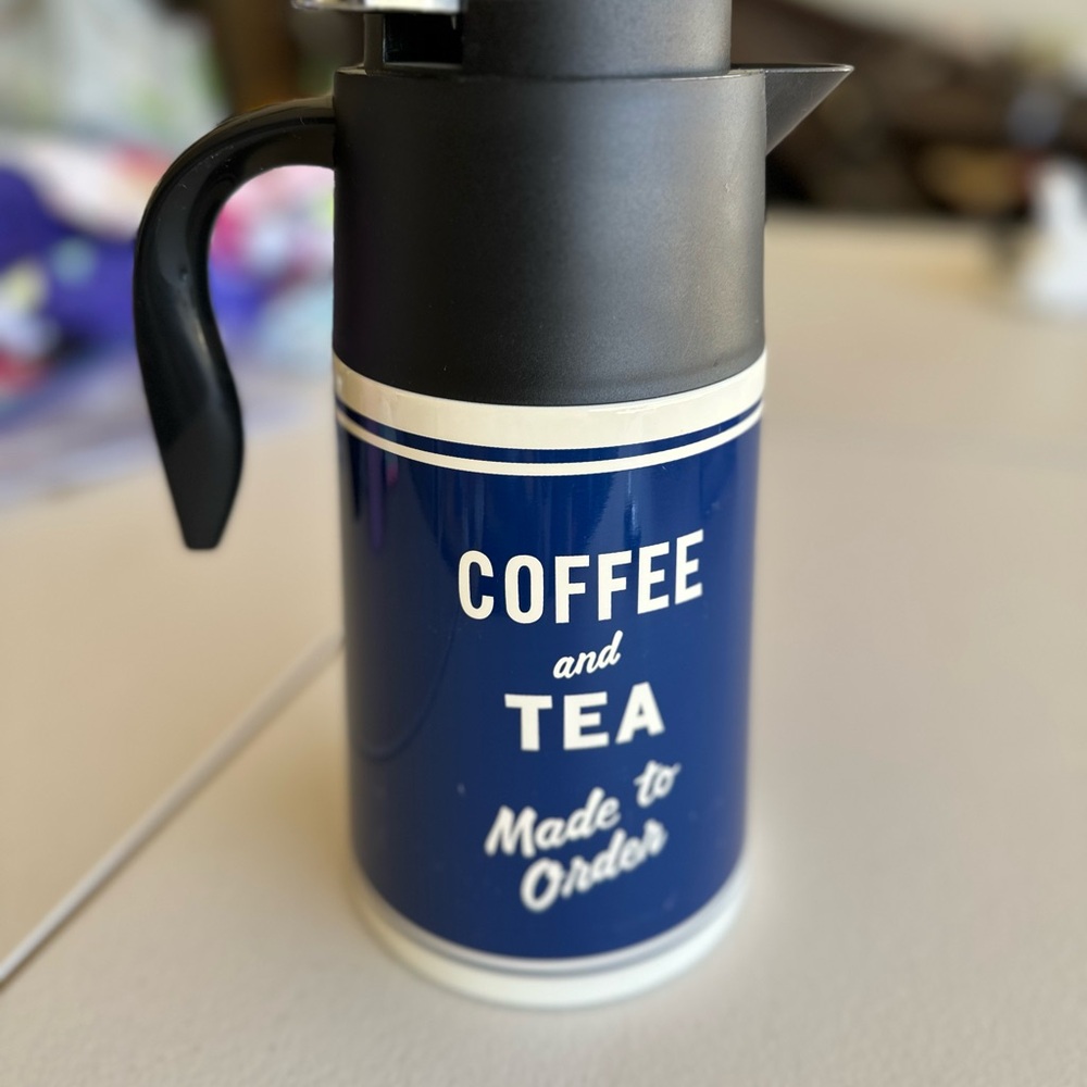 Kate spade orders up hot beverage dispenser.